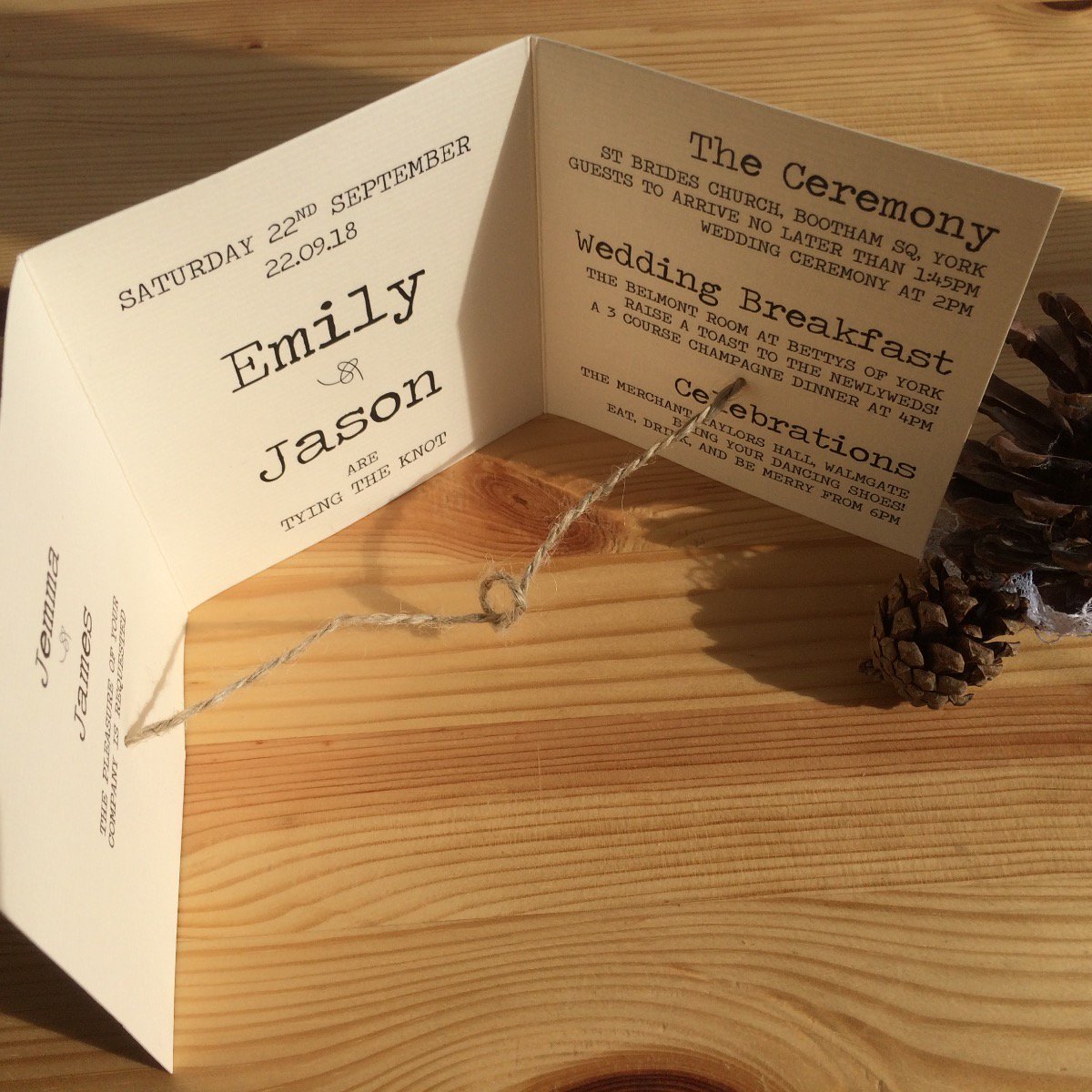 knot2bmissed_'s tweet photo. Ivory 'Typewriter' Invitations, £1.75 https://t.co/cHVZ8pqrWf #WeddingDesign #WeddingInspiration https://t.co/y3eQTbxgE8
