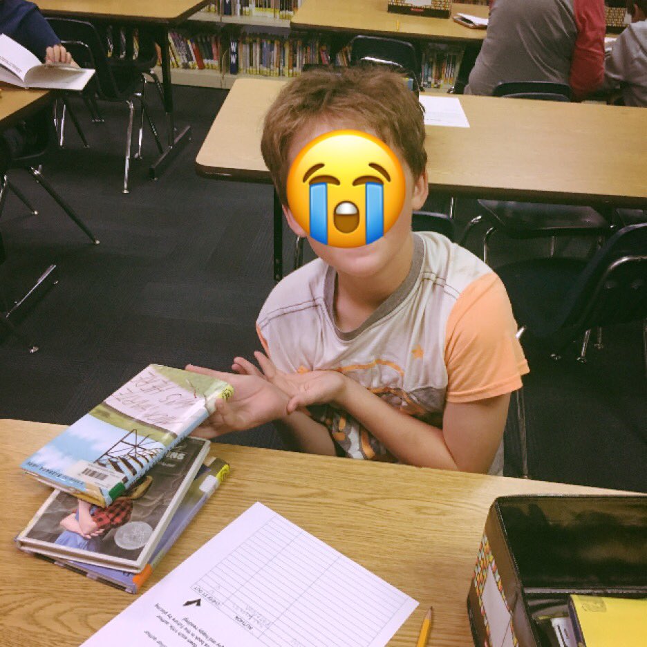 918Librarian's tweet image. One of my most #favorite things to do all year is #booktasting with @pambolger1 ‘s classes. I saw a lot of #checkmarks &amp;amp; #smileyfaces #HodsonReads #brightspotinmyday