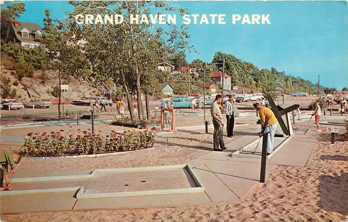 Miniature Golf at Grand Haven State Park (ebay)
#GrandHaven #MiniatureGolfDay