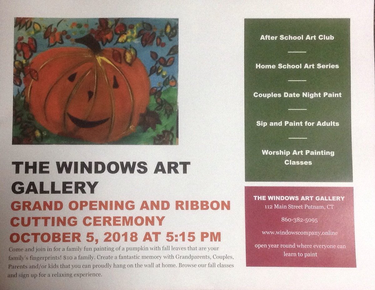 windowsgalleryT's tweet image. Grand Opening of The Windows Art Gallery