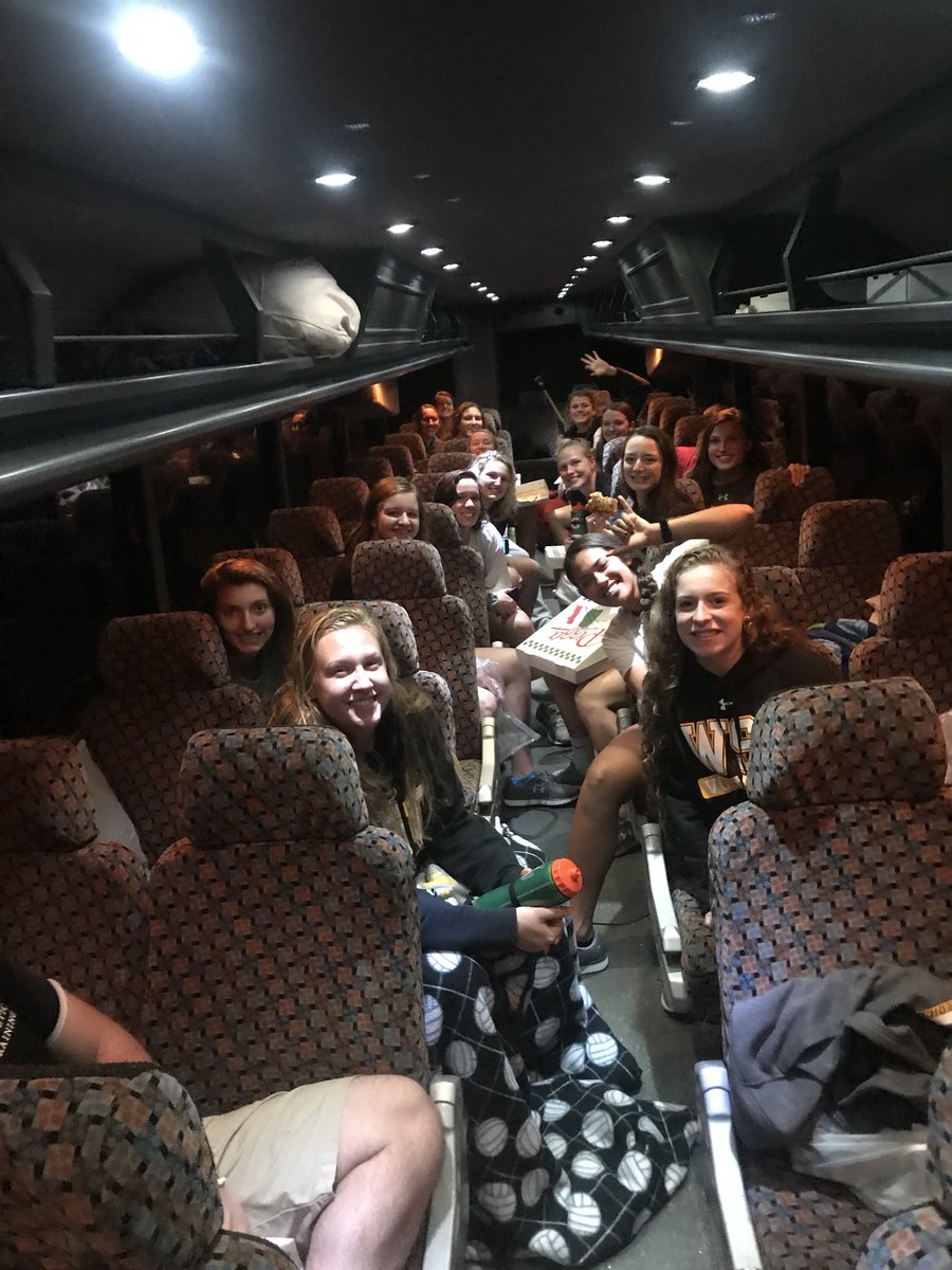 WSCWildcatVB's tweet photo. The road life. Cats got the W at UIU tonight. Back on the bus to Winona. Take on the Warriors tomorrow at 4:00pm. #ThreePB https://t.co/uy3GkEfSxZ
