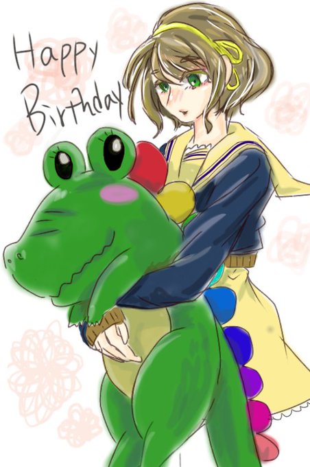 あかめ@支配人さんがTwitterに投稿した鰐淵エモコ(ゾンビランドサガ)のイラスト。