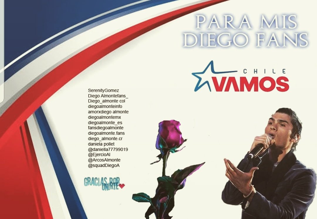 Ya queda poco para el domingo Sumemos fuerzas y que TODOS digan #DiegoEstamosContigo #LaAcademia vamos que se puede ✊🇨🇱♥️🇲🇽🎶