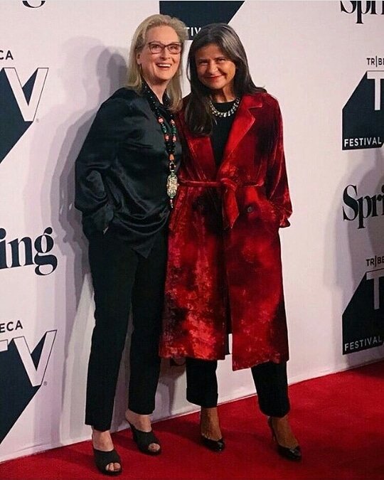 cmerylstreep's tweet image. Tracey Ullman &amp;amp; Meryl Streep at Tribeca TV Festival #merylstreep #traceyullman #traceyullmanshow #tribecatvfestival #tribecatvfestival2018 #springstudios#springstudiosoho #sohonyc