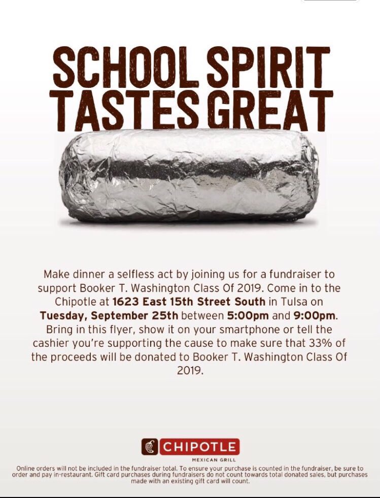 Bring your friends and families for an amazing dinner to help raise funds for the wonderful class of 2019!!