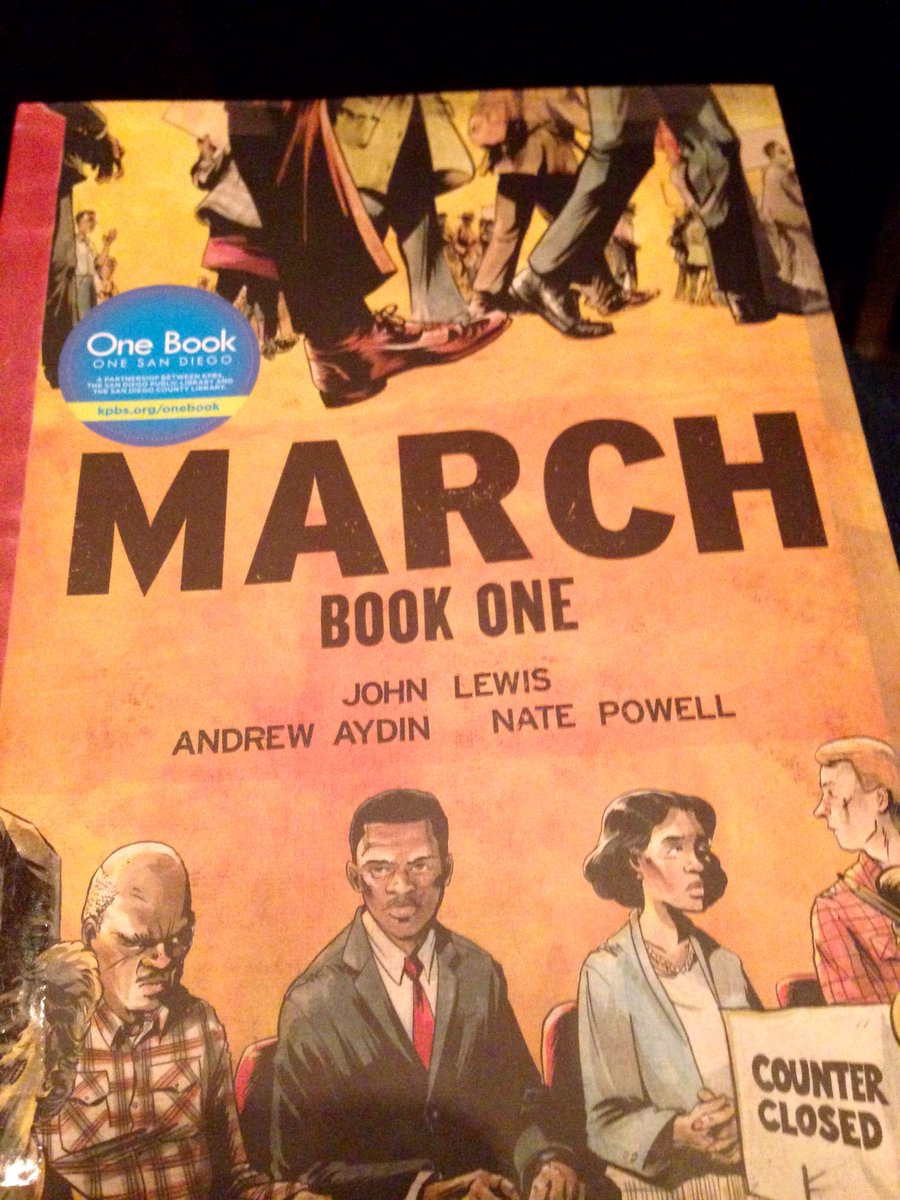 JenCharat's tweet image. &quot;Could you be a hit at #ComicCon?&quot; --&amp;gt; #OneBookOneSanDiego #goodtrouble  ⁦@repjohnlewis⁩ @kpbs ⁦@SDPublicLibrary⁩