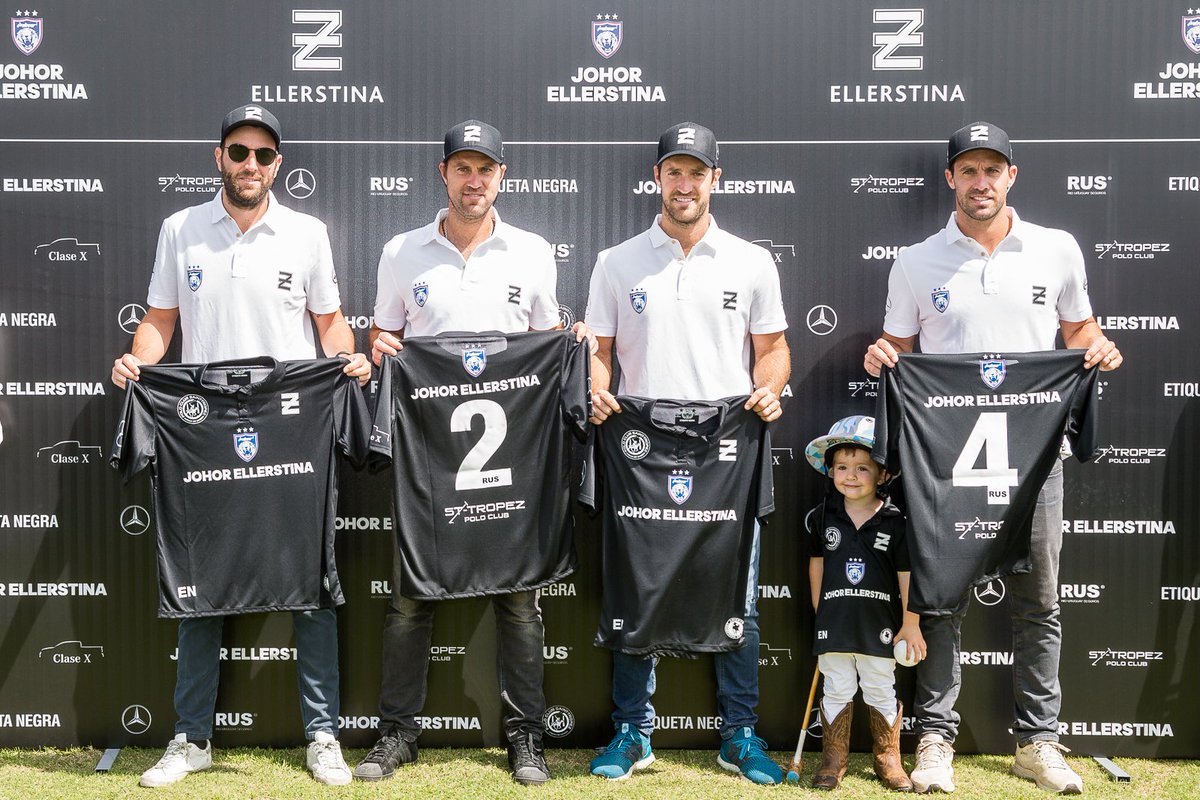 asocdepolo's tweet photo. El bicampeón defensor del Abierto de Hurlingham, @EllerstinaPoloT , presentó equipo y camiseta en Grl. Rodríguez. Estuvieron sus integrantes: @politopieres , @gonzalopieres1, @NicoPieres y @facundopieres.
#Presentaciones
#AltoHandicap
#TripleCorona https://t.co/6FRfrw9xjQ