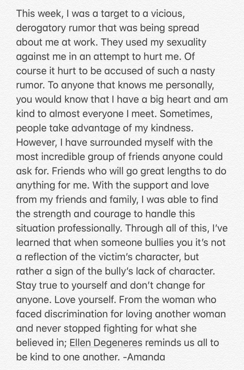 FailAtLifePod's tweet photo. Bullying is not okay. Love who you want to love, and be who you want to be. Don’t let anyone tell you that you’re not enough. And like @TheEllenShow says, be kind to one another. #loveislove #bekind #StandUpToBullying https://t.co/RAizSb8YU9