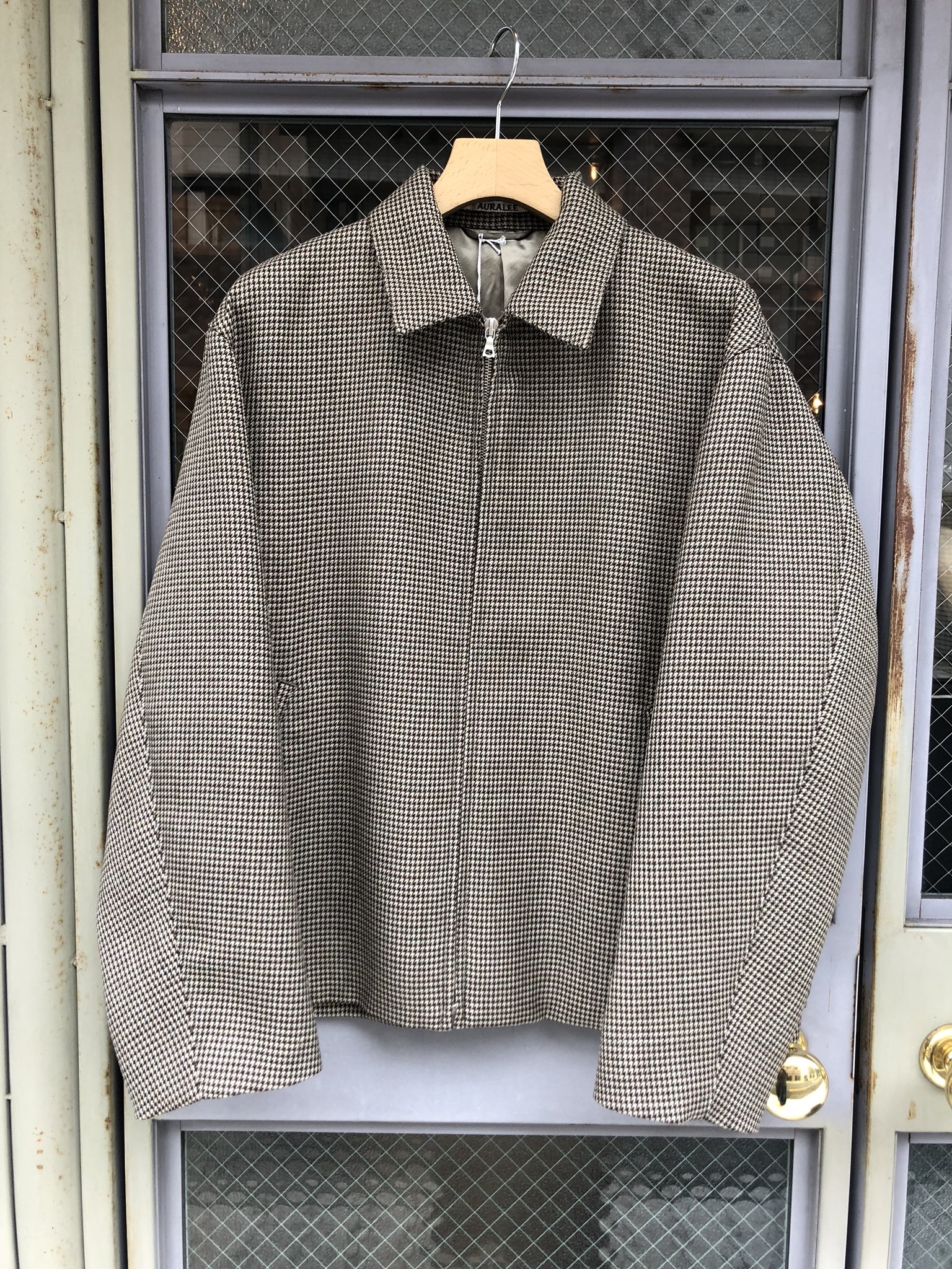 オーラリーDOUBLE FACE CHECK ZIPBLOUSON AURALEE / DOUBLE FACE CHECK ZIP BLOUSON