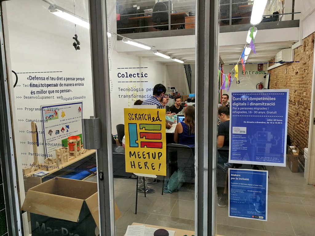 scratchcatala's tweet image. Comença l&apos;#ScratchEdMeetup #BCN de setembre al @colectic_coop! #ForçaScratch
