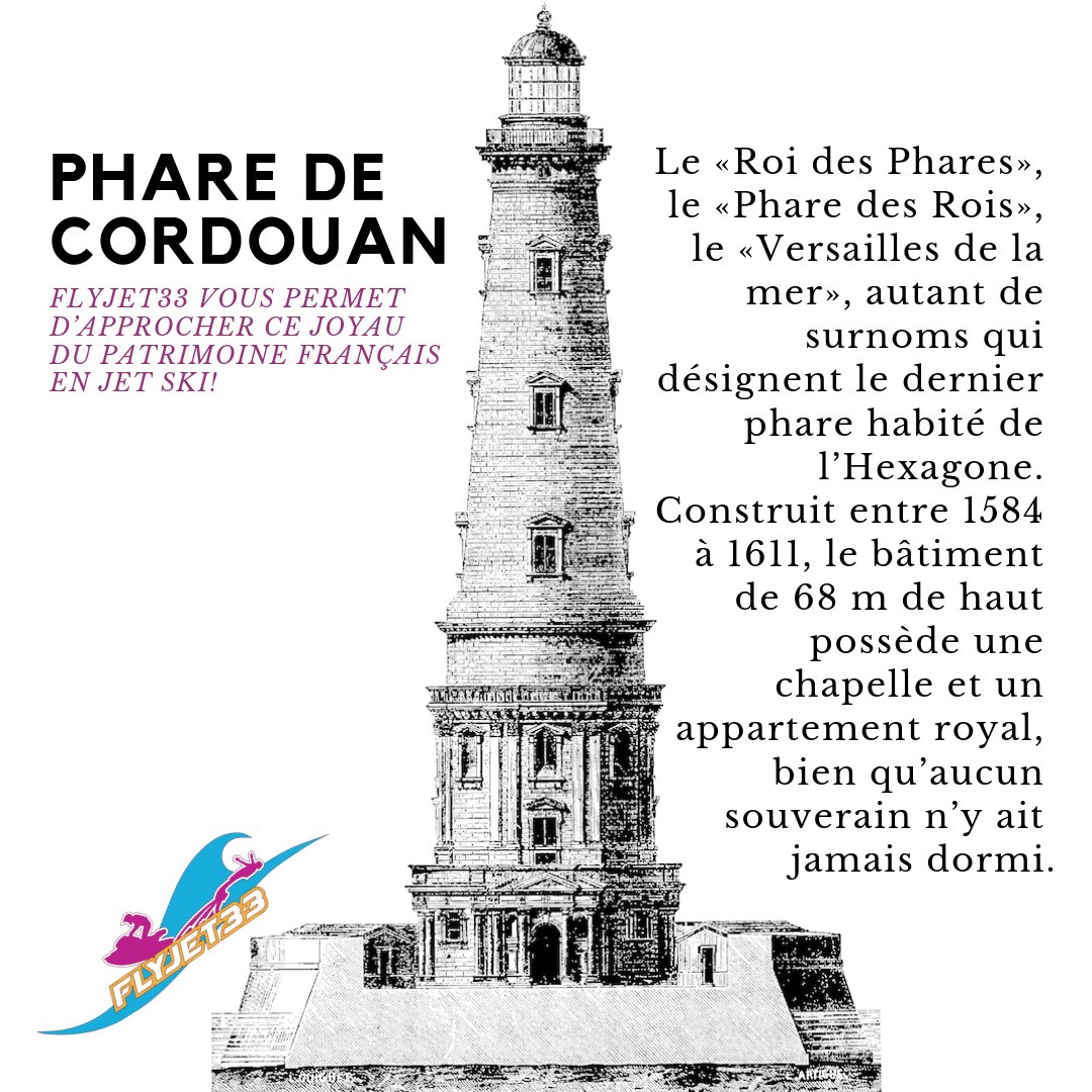 flyjet33's tweet photo. Flyjet33 vous permet d’approcher le Phare de Cordouan, véritable joyau du patrimoine français en jet ski ! #Flyjet33 #JetSki #Bouée #LeVerdonsurMer #PortMédoc #Océanesque Visitez https://t.co/9AybPMkAed Réservez +33666523826 https://t.co/hh6xcgz3Zu