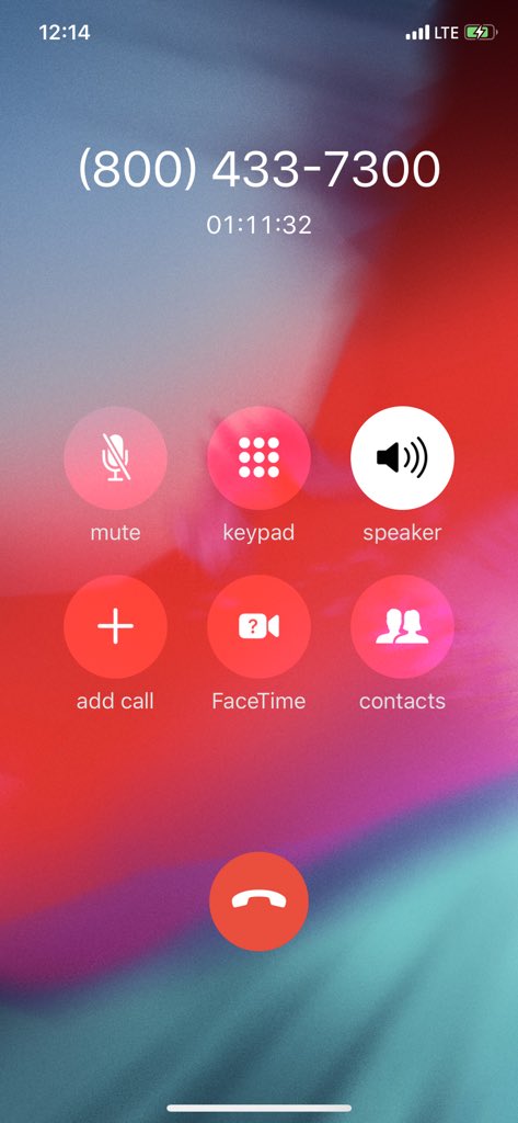 thejson's tweet photo. On hold for over an hour. https://t.co/aGmBIXS1ox