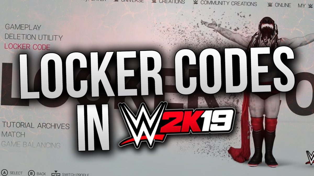 wwe 2k19 locker code