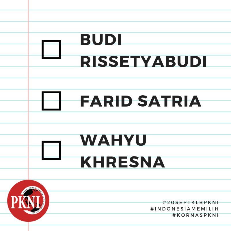 Masih semangat mengikuti rangkaian KLB PKNI 2018? Agenda siang ini akan diisi oleh pemilihan Koordinator Nasional, Dewan Pengurus, dan Dewan Pengawas PKNI periode 2018-2022. Saksikan LIVE di Instagram <a href="/PKNI_org/">pkni.org</a> mulai jam 13:30. #20SeptKLBPKNI