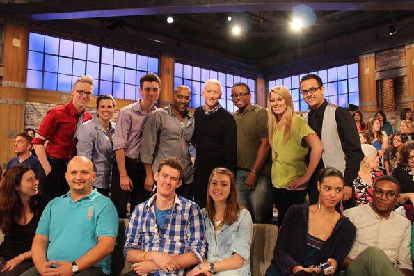 stevenbinko's tweet photo. Flashback to when I had my old Twitter account. Got to be in the tweet seats on #AndersonLive and shook hands with the one and only @andersoncooper. https://t.co/9g0LClDHXv