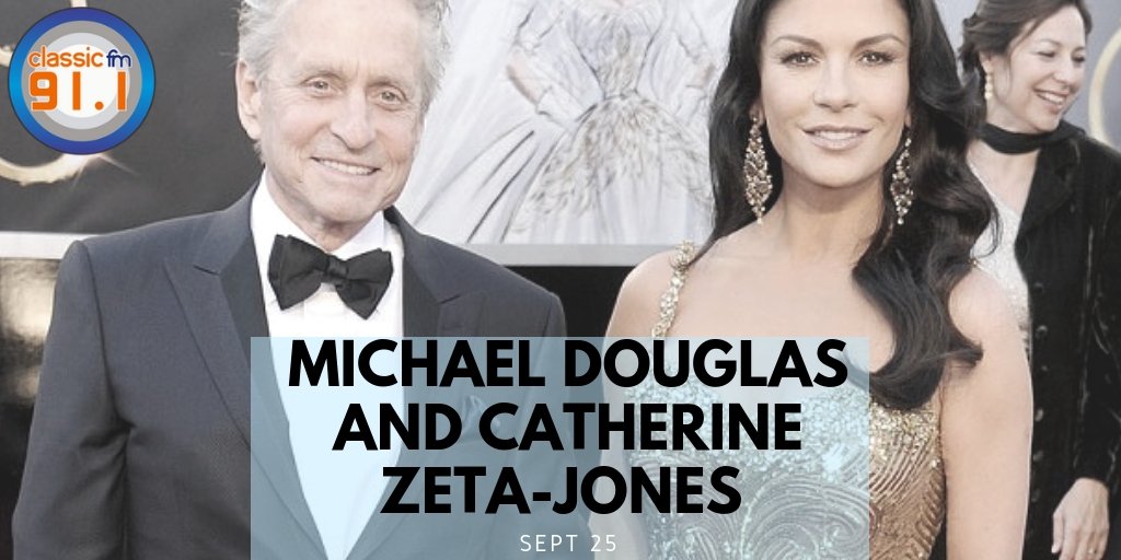 Happy birthday to celebrity couple Michael Douglas and Catherine Zeta-Jones 