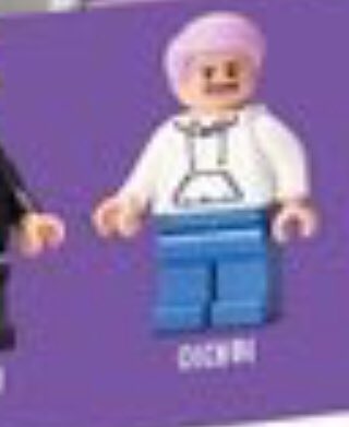 Is this wanna one go zero base LEGO real?!??? Lols Daehwi’s purple hair looks so weird. Baejin looks so happy in non-black clothes lols.....
