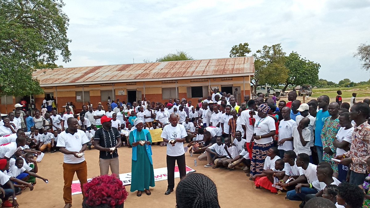 youth_sat's tweet photo. #BelednaAwel Peace Campaign launch during the #UN International Day of Peace #defyhatenow #PeaceJam18 in Rhino Camp on 21st Sept.We demand an end to Violence in #SouthSudan
,embracing our diversity prioritizing our country first @NexusFund @NPA_CrisisResp @defyhatenow https://t.co/2fhMeLBXE9