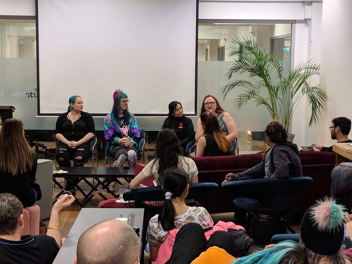 DelusionalInc's tweet image. Last Thursday Delusional presented at the Women in Game Development meetup. 
Want to say a special thank you to @IngaPflaumer @TheStudioAu Émilie Poissenot our MC
Thank you @queeniechanhere  @rain_fuyu @TazHogan for coming to support us!

#indiedev #vndev
facebook.com/14710963431791…