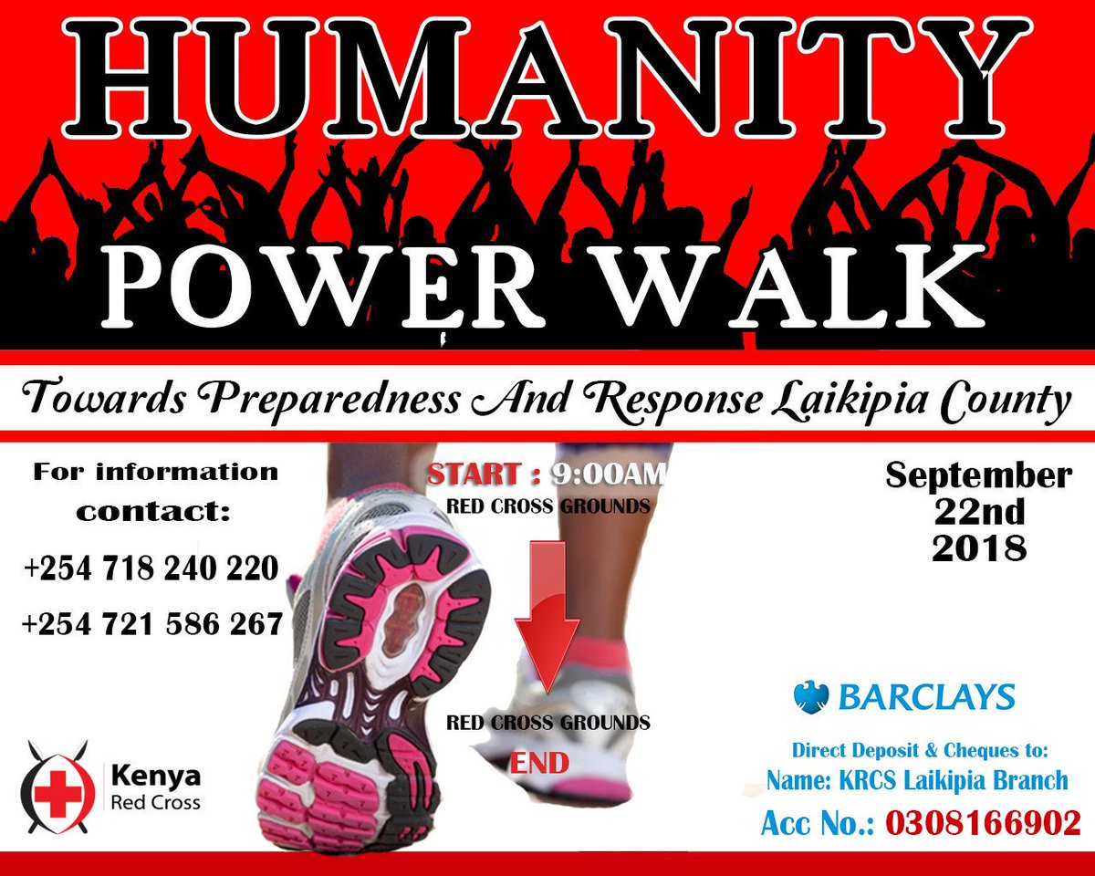 Activista_031's tweet photo. We are today taking part in a great initiative by #Redcross to fundraise for humanitarian aid
#HumanityPowerWalk at #LaikipiaRedcross https://t.co/no3NK0vgQ8