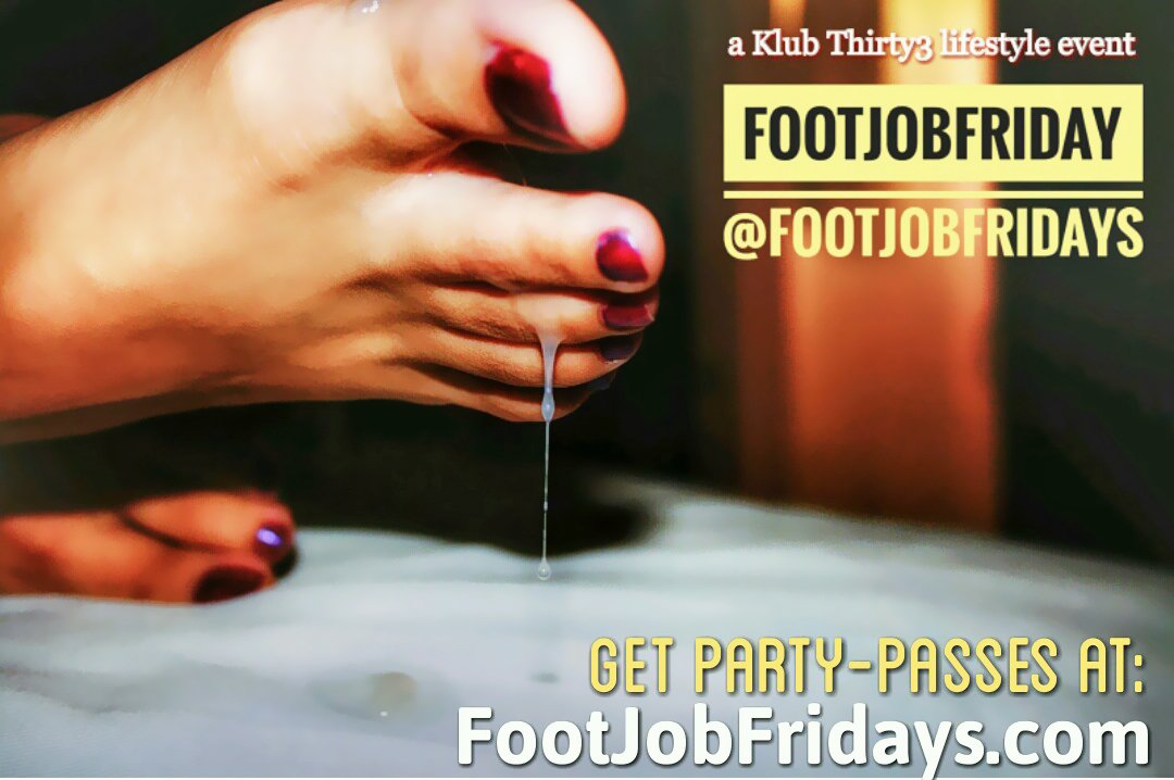 KlubThirty3's tweet photo. got that #FridayFeeling to #FootFuck the @FootJobVirgins #Porn #Fetish actresses #feet &amp; #Cum on them? if YOU answered YES, hurry &amp; get #PartyPasses @FootJobFridays:https://t.co/2QKzBSx89M to attend @KlubThirty3's #FootJobFriday Friday Oct. 5, 2018

#FootJobFridays #PornStarFeet https://t.co/KJZ4Xhgumr