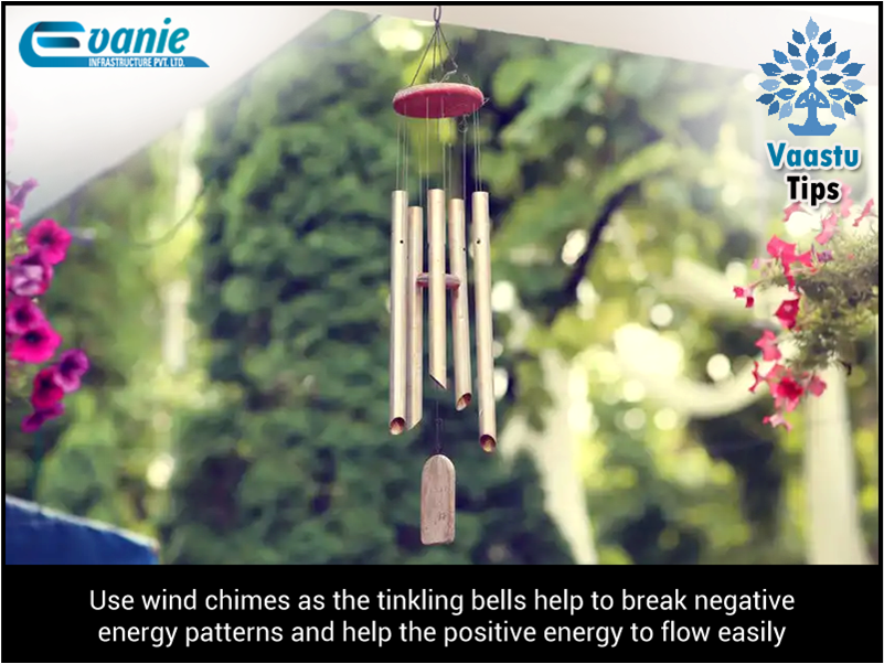 EvanieInfra's tweet photo. Use wind chimes as the tinkling bells help to break negative energy patterns and help the positive energy to flow easily

#VastuTips #Evanie https://t.co/Ka8bBmB0i6