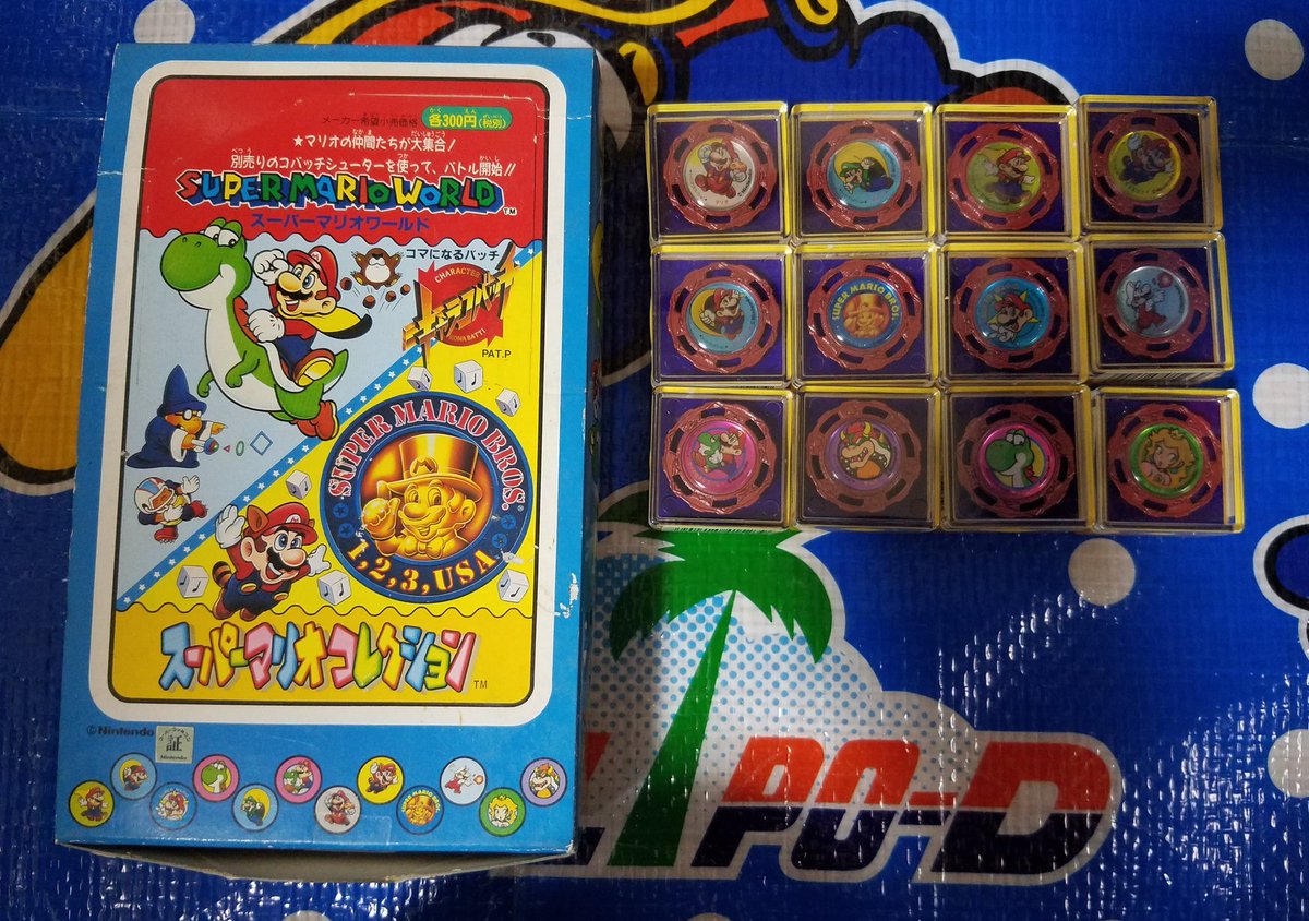 スーパーマリオのキャラコバッチ全12種類を入手、キャラコバッチとは