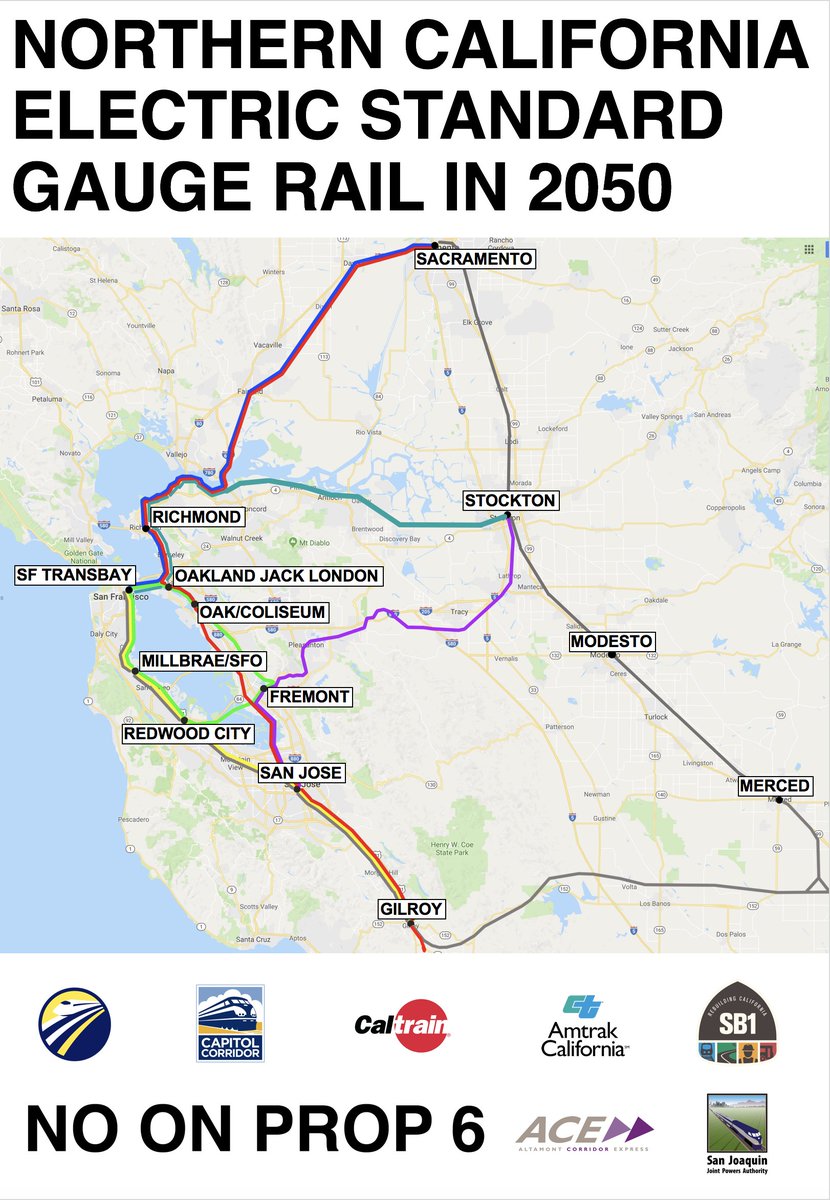 Keep electrifying rail and good things will happen. 

#NoProp6
#NorthernCalifornia
#PassengerRail