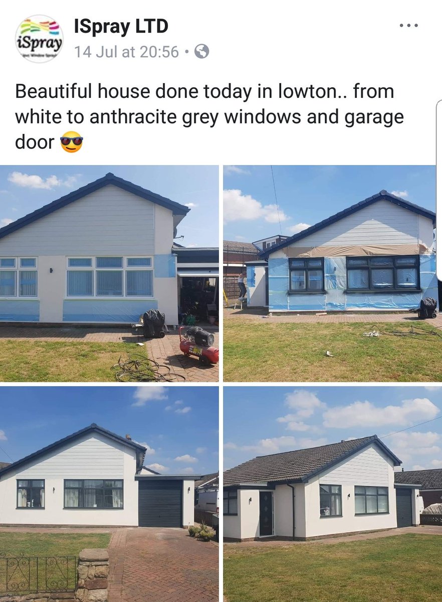 IsprayL's tweet photo. instant wow factor once we have worked our magic. The transformation is amazing no mess no fuss very small cost involved. Choose your colour and instantly add value style and class to your home. Refresh tired windows and doors without replacing #Cheshire #trafford #property #upvc https://t.co/Vqij0ZOC5C