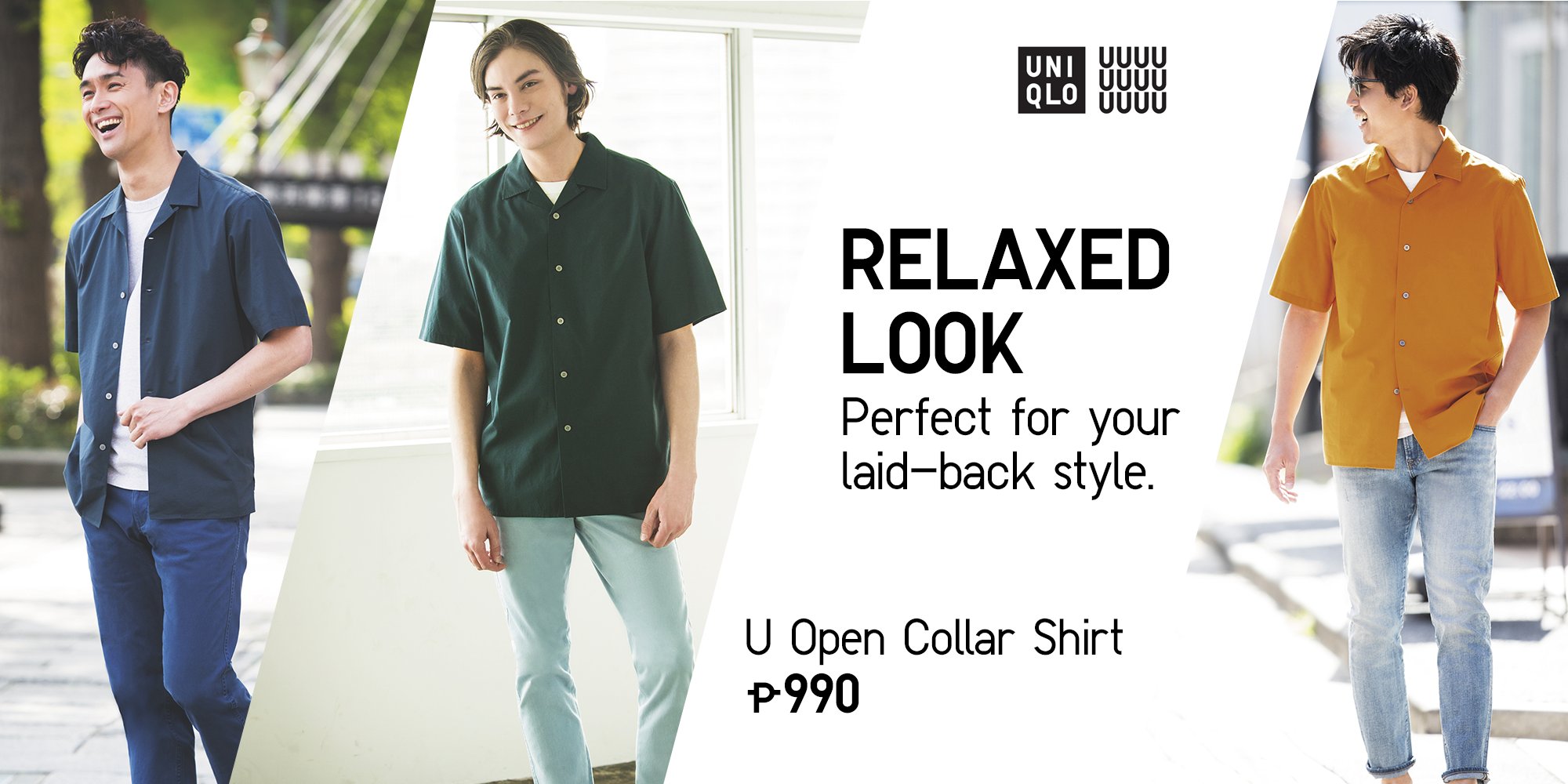 Uniqlo Philippines Sport A Relaxed Look With Our U Open Collar Short Sleeve Shirt With A Wide Cut Loose Fit And A Range Of Colors That You Can Choose From