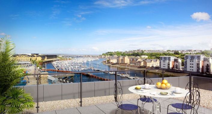 They say a picture paints a thousand words…say no more! #balcony #apartmentgoals #viewfromthetop #dreamhome bayscape.co.uk