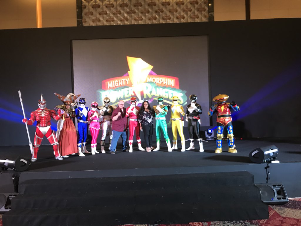 Jakarta, Indonesia- See @karanashley &amp; @DavidJFielding on stage now @PopconAsia ! #PopConAsia #Jakarta #Indonesia #MightyMorphin #PowerRangers #KaranAshley #YellowRanger #DavidFielding #Zordon #MMPR #ItsMorphinTime #GalacticProductions #TeamGalactic