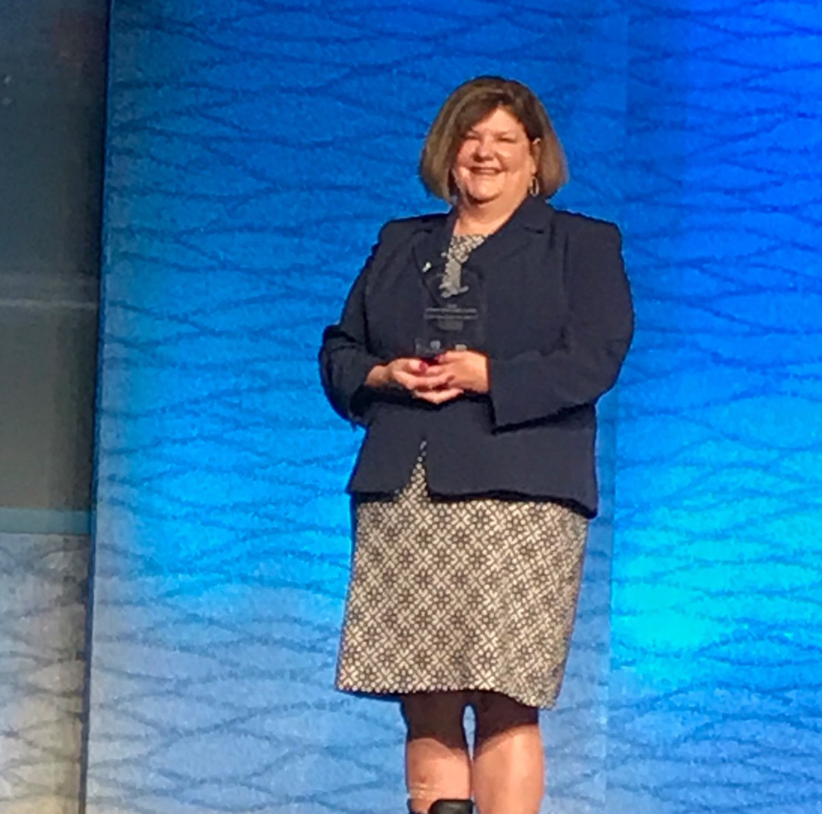 Patty Bedborough receives the Eagle award