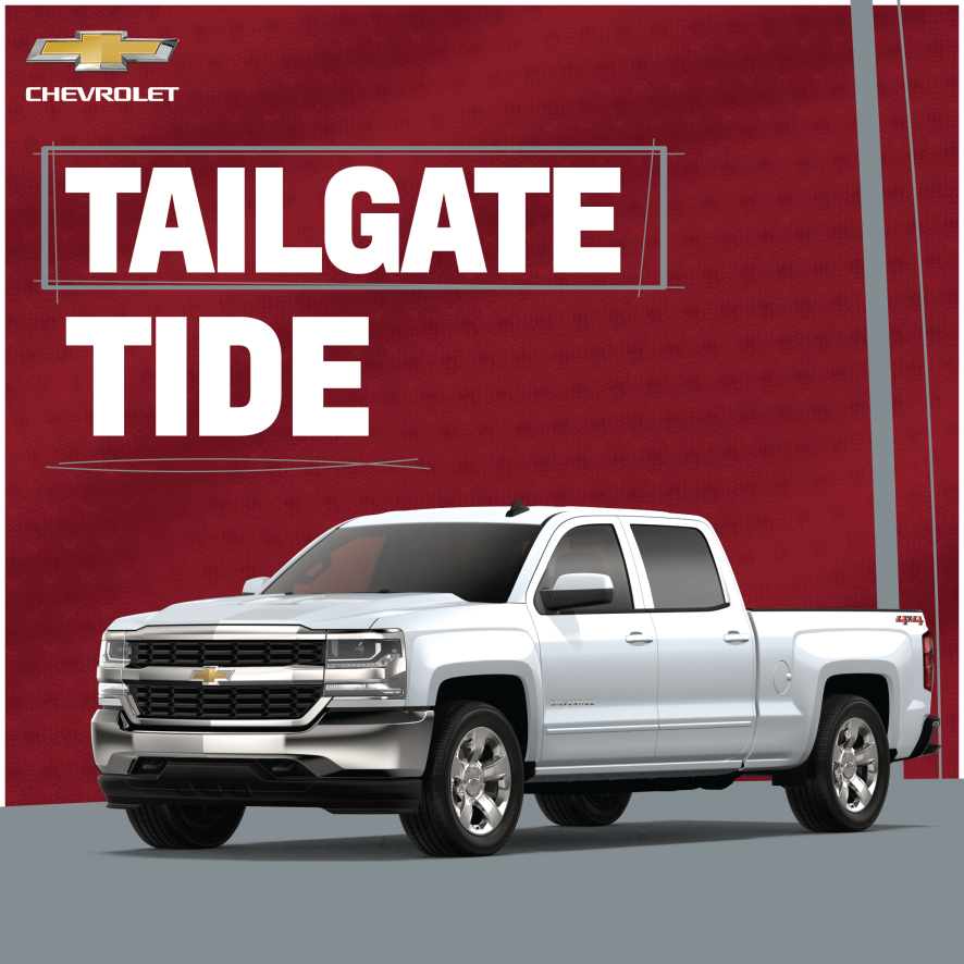 Saturday in Tuscaloosa is all about Alabama football. Prince Wimbley and Antonio Langham will be tailgating with us, so swing by Bryant-Denny Stadium to grab an autograph and check out the #Chevy vehicles. #RollTide pbxx.it/C8t3UC