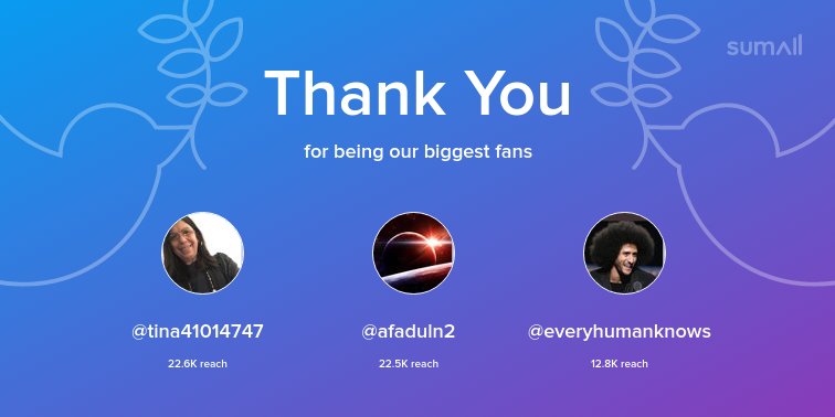 1line2line3's tweet photo. Our biggest fans this week: @tina41014747, @afaduln2, @everyhumanknows. Thank you! via https://t.co/MZPbH6WKdN https://t.co/8SwACfSwfE