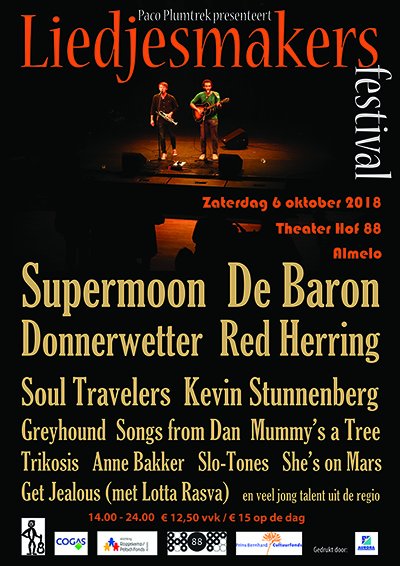 <a href="/Kevinstunnnberg/">Kevin Stunnenberg</a> , de zanger van de rockband <a href="/BirthofJoy/">Birth of Joy</a>, schrijft sinds kort Nederlandse liedjes die hij op zaterdag 6 okt ten gehore brengt op ons #liedjesmakersfestival <a href="/Hof88/">Theater Hof 88</a> in #Almelo