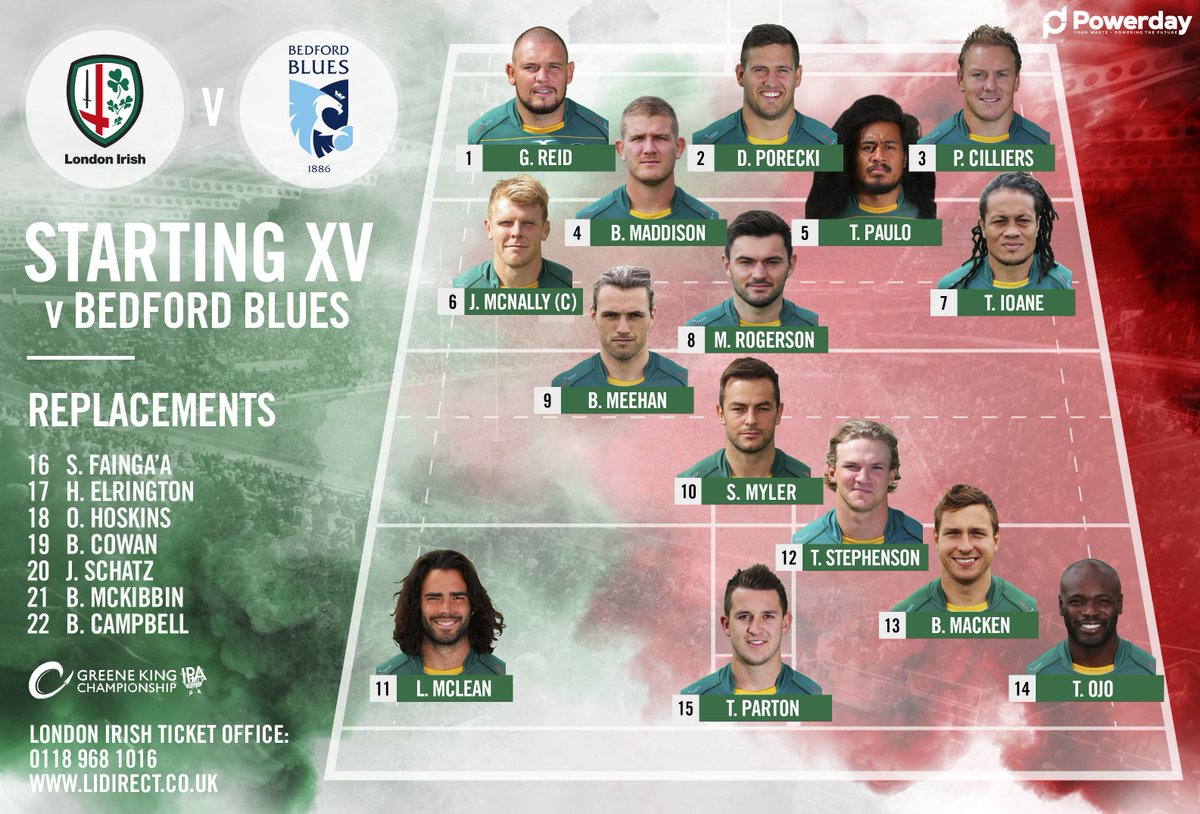 londonirish's tweet image. GAME DAY ☘️

🆚 @BedfordBluesRFC 
🏟 Madejski Stadium
🕒 Kick-off 3pm
🎟 Tickets available on the gate
🚘 Parking available at the stadium
🍰 Cake sale in the Supporter Village pre-match!
🎶 What's on 👉 bit.ly/2OvmeYP
🏉 Your team 👇

Who's excited?! #COYI