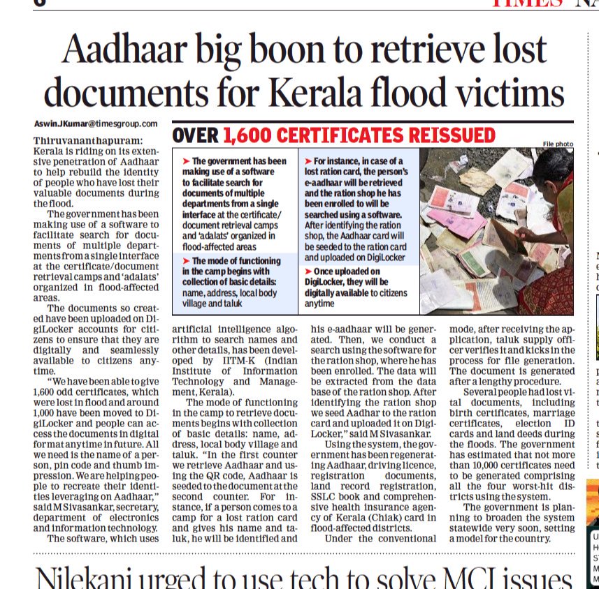 BJPInNews's tweet photo. Aadhaar Big boon to retrieve lost documents For Kerala Flood Victims.
#RahulKaPuraKhandanChor #AadhaarFAQs pl RT https://t.co/NoVpCJs83Y