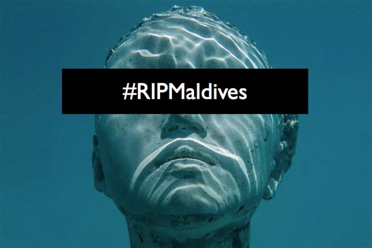 catvphotography's tweet photo. Jason deCaires Taylor's project Coralarium, in the Indian Ocean - was on 21 Sept 2018 - destroyed by Maldivian Government Officials.
Despite signing off every permit throughout the 3-month installation - the Maldivian Gov sent in police with pick axes to destroy the sculptures💔 https://t.co/NjlBERWEQw