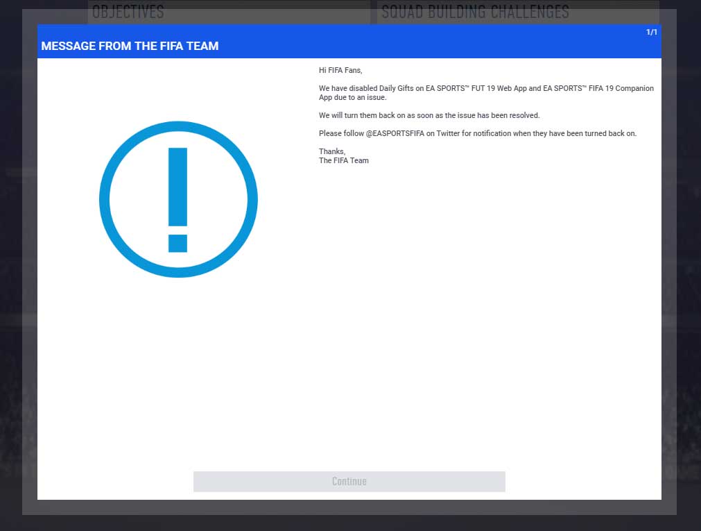 EA disables daily gifts on Web App/Companion App. : r/EASportsFC