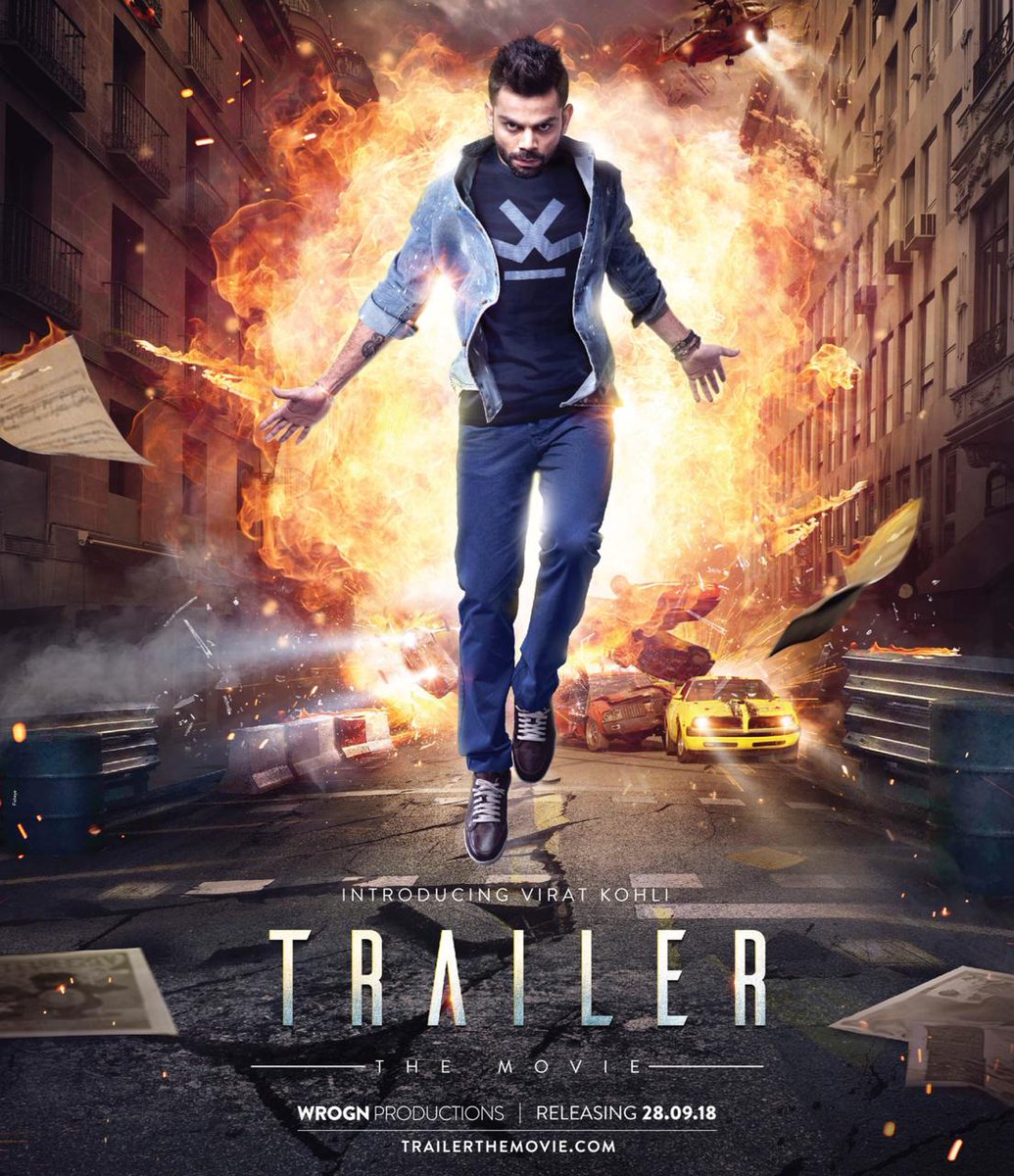 SocioFolio_'s tweet photo. #TrailerTheMovie @imVkohli https://t.co/89lq2O9IOj