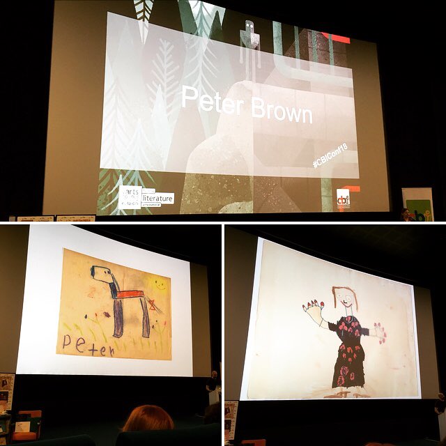 theforestbooks's tweet photo. .@itspeterbrown treating us to some of his early masterpieces this morning at #CBIConf18 https://t.co/6BJObZi6zN