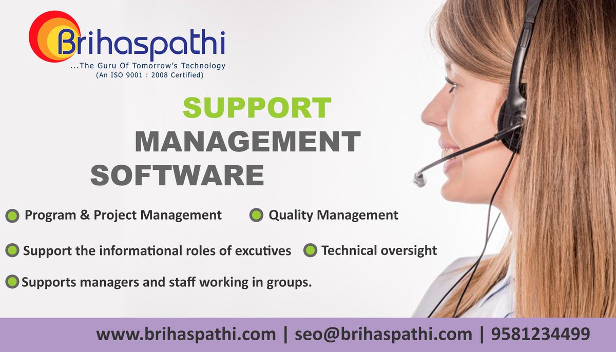 Brihaspathitec's tweet image. #Brihaspathi providing #SupportManagement #Software System in Hyderabad
#Quality Management, #Program &amp;amp; Project Management
For More Details
Contact: 9581234499 (Or)
Visit: brihaspathi.com