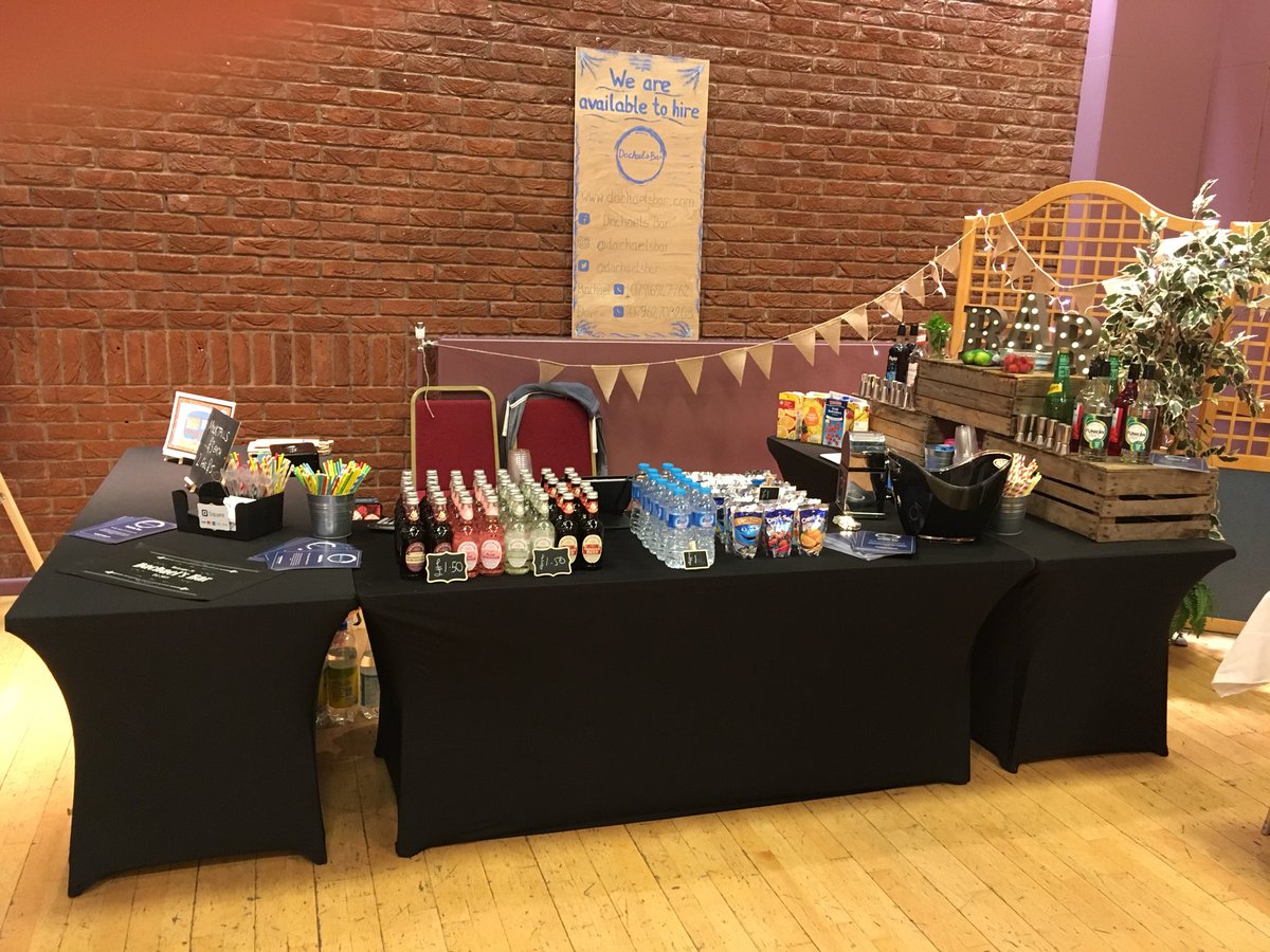 All set up and ready to serve the lovely people of Fareham with Mocktails.