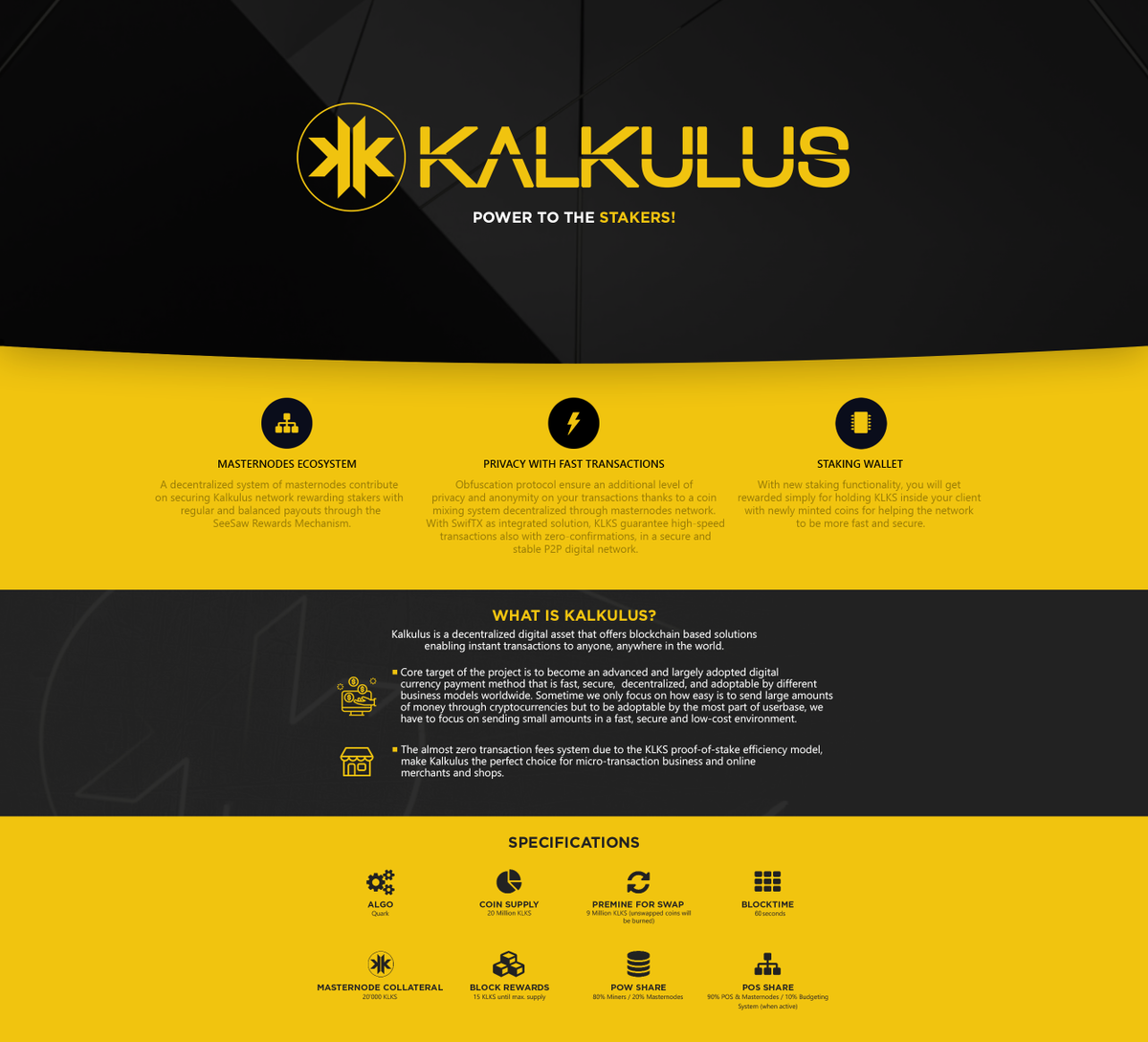 We just restored the official announcement on Bitcointalk as the first one was deleted due to massive spam.
We will use this thread (and all other social as usual) to keep you posted about next massive wave of #Kalkulus $KLKS development!
 bitcointalk.org/index.php?topi…