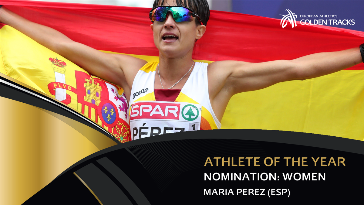 RT to vote for Maria Perez as your female Athlete of the Year!

Perez won the European 20km race walk title in a championship record of 1:26:36, the third fastest time in 2018. 

Voting closes at 12.00 CET on Friday 5 October.
#GoldenTracks