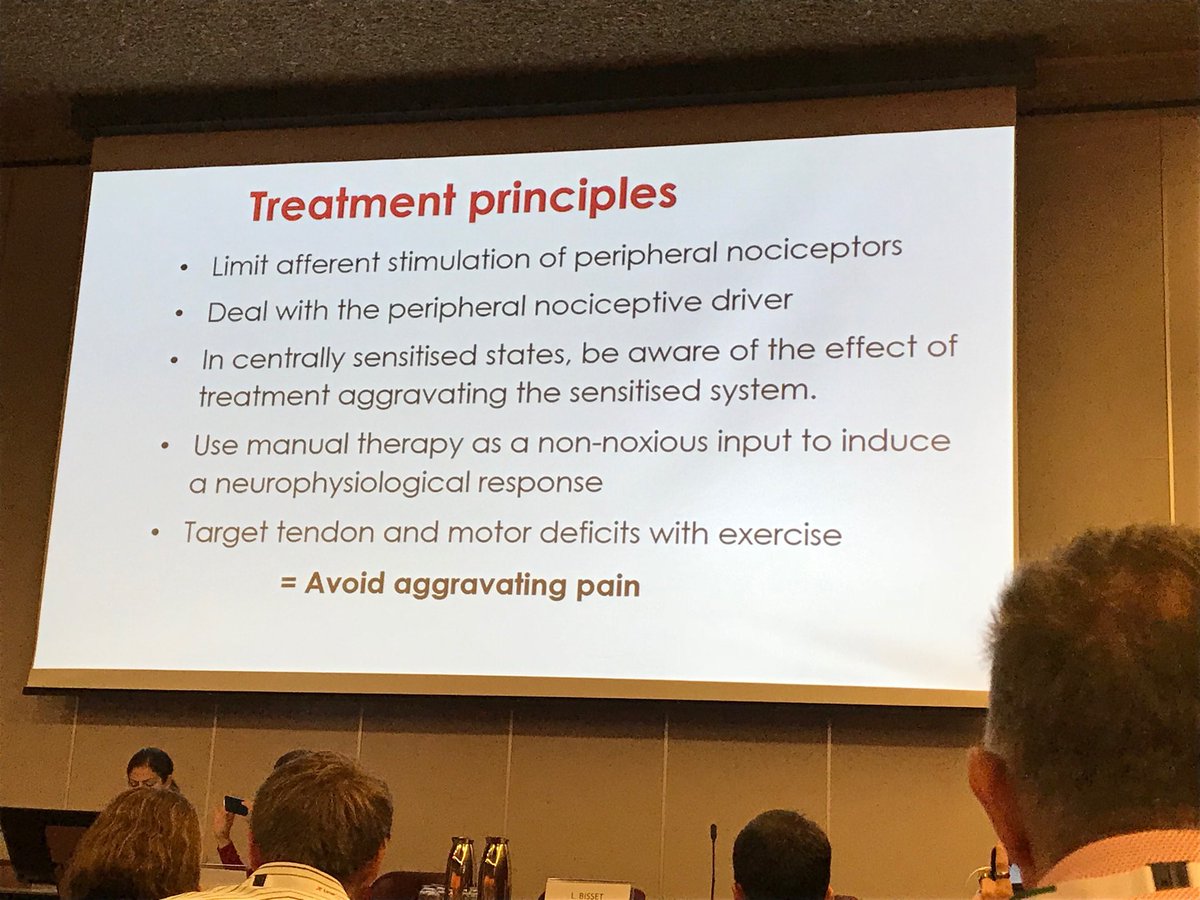 redclareconnor's tweet photo. A condition where MT is supported by evidence to include in management. LE ⁦@EUSSERBOARD⁩ ⁦@leannebisset⁩ and working through pain not appropriate for all who present with msk pain https://t.co/j9M56Doki5