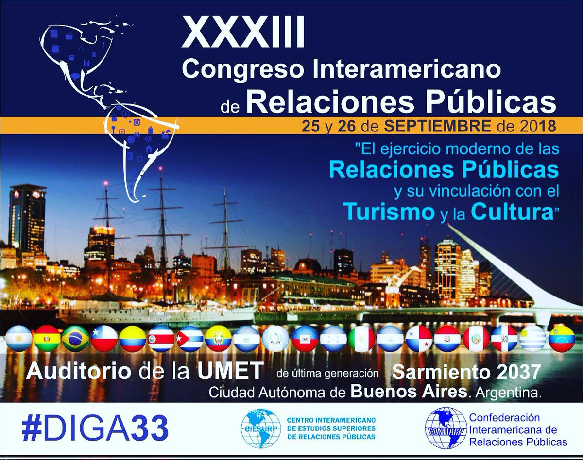 Nuestro experto en #estrategia Rafael Alberto Pérez <a href="/estrategar/">Rafael Alberto Pérez</a> ponente inaugural del 33 Congreso Interamericano de Relaciones Públicas presentará su nuevo libro #Estrategar: #Vivirlaestrategia #PR #Turismo #Tourism #Diga33 <a href="/UMETeduar/">UMET</a>