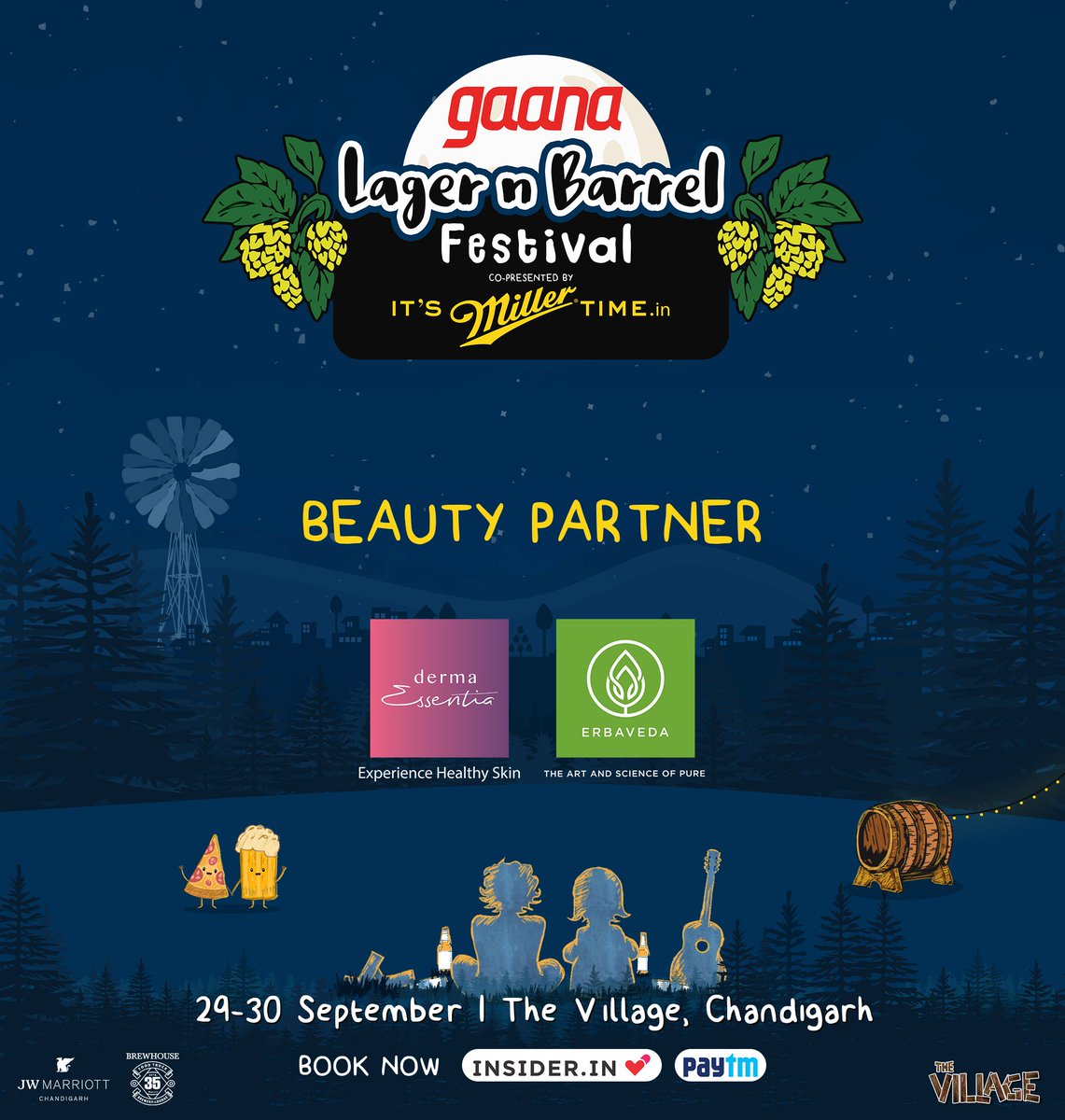 lagernbarrel's tweet photo. Hello Chandigarh! Meet our BEAUTY PARTNER @erba_veda @DermaEssentia . Catch them at the festival on Sep 29-30 at The Village Chandigarh.
Tickets this way - https://t.co/BvI3u9DmE0
#dermaessentia #dermaessentiaproducts #dermaessentiaforeveryone #experiencehealthyskin #erbaveda https://t.co/mCNK1eS7E4