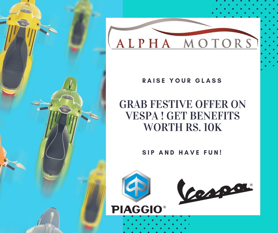 alphaamotors's tweet photo. Shout out @alphaamotors for Amazing Offers! ❤❤
Please visit our Store in cidco, Aurangabad for Exciting festive Offer on Vespa and #Aprilia #WeekendVibes #weekendvibes #saturdayvibes #AlphaMotors #Aurangabad #Maharashtra #ContestAlert #Ganpati #offer https://t.co/CUpg5Cs7zV